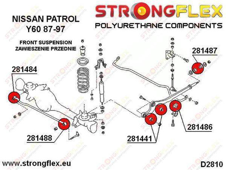 Front suspension bush kit