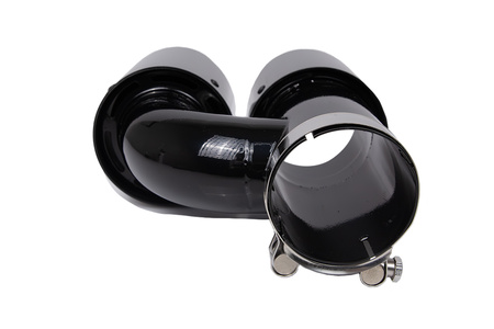 Exhaust Tip 101mmx2 enter 67mm Carbon Gloss Set