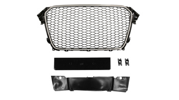 Grill Audi A4 B8 RS-Style Chrome-Black PDC
