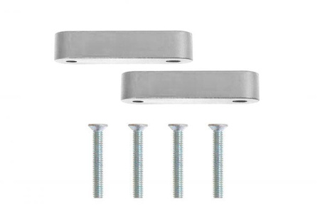 Hood Vent Spacer Honda Civic 88-00 Silver