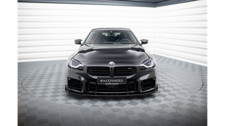 Splitter BMW 2 G87 M-Pack Przód Pro v.1 + flaps Black