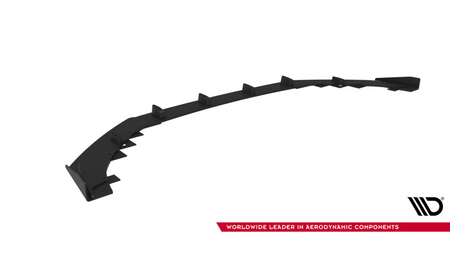 Splitter Audi RS5 F5 Przód Street Pro Black-Red + Gloss Flaps