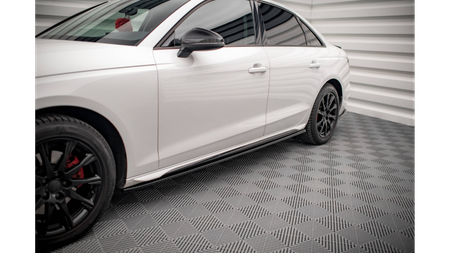 Diffuser Audi A4 B9 Facelift Side Skirts Gloss Black