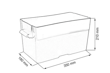 12V Battery Box Soft 350x180x210