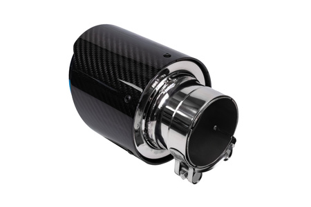 Exhaust Tip 114mm enter 76mm Carbon Gloss