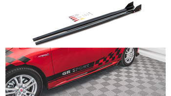 Diffuser Toyota Corolla XII GR Sport Side Skirts v.1 Gloss Black + Flaps