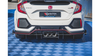 Diffuser Honda Civic X Type-R Rear Valance + Flaps Black Racing Durability