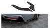 Splitter BMW 4 F32 M-Pack Rear Side Street Pro Black-Red