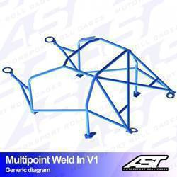 Roll Cage MAZDA 323 (BG) 3-doors Hatchback MULTIPOINT WELD IN V1