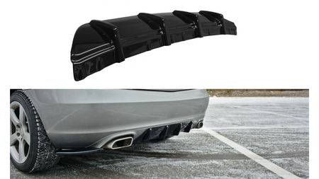 Diffuser Mercedes-Benz SLK R172 Rear Valance Gloss Black