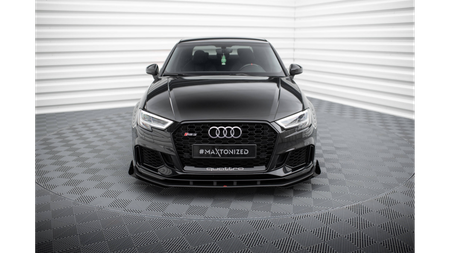 Splitter Audi RS3 8V Facelift Front Pro v.1 + flaps Black