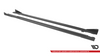 Diffuser Audi A3 8Y S-Line Side Skirts Street Pro Black-Red + Gloss Flaps