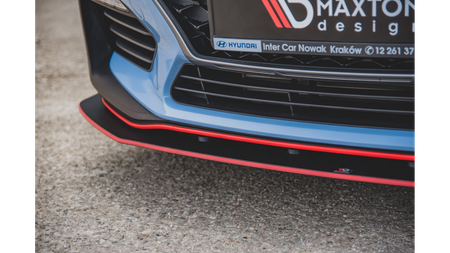 Splitter Hyundai I30 III N przód Racing Durability + Flaps Black