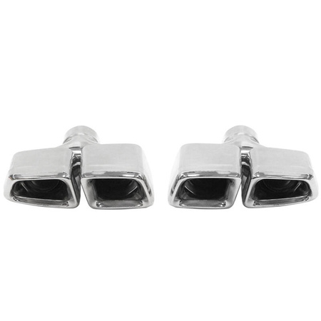 Exhaust Tip 250x90mm enter 67mm Mercedes E63 W212 Polished Set