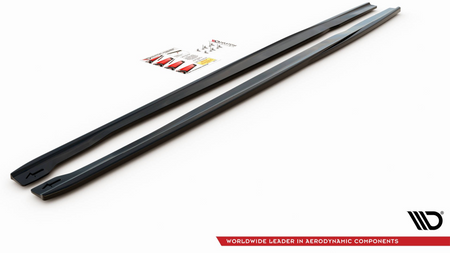 Diffuser Audi RS6 C7 Side Skirts v.2 Gloss Black