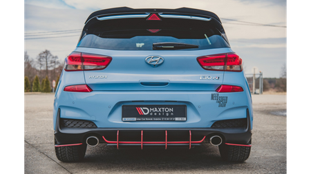 Splitter Hyundai I30 III N Rear Side Racing Durability Black