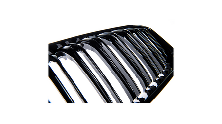 Grill BMW 1 F20 F21 Facelift podwójne żeberka Gloss Black