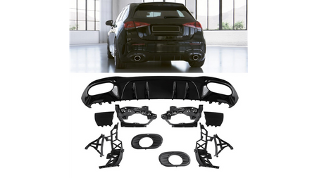 Diffuser Mercedes-Benz A W177 Rear Gloss Black