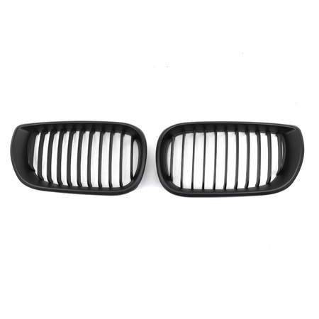 Grill BMW 3 E46 Facelift Compact pojedyncze żeberka Matt Black