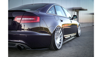 Splitter Audi A6 C6 S-Line Rear Side Gloss Black