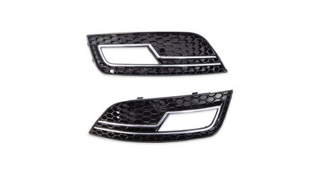 Fog Light Covers Audi A4 B8 Facelift Chrome Black