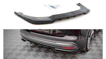Splitter Skoda Enyaq iV Rear Central with Diffuser Gloss Black