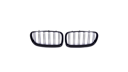 Grill BMW 5 F10 F11 podwójne żeberka Gloss Black