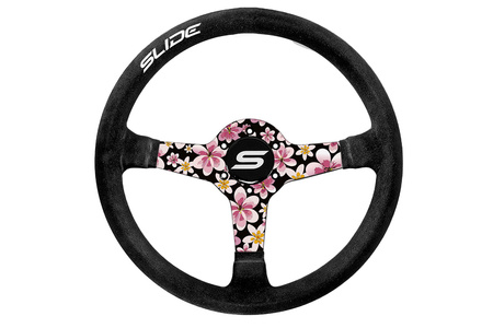 Steering wheel SLIDE 350mm offset:90mm Suede Hydrographics