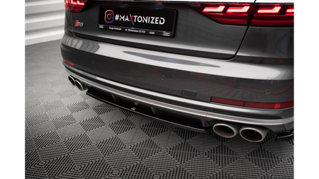 Splitter Audi S8 D5 Tył Środkowy Gloss Black