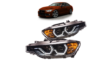 Lights BMW 3 F30 F31 Front Xenon Black DRL