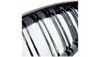 Grill BMW 1 F20 F21 Facelift podwójne żeberka Gloss Black
