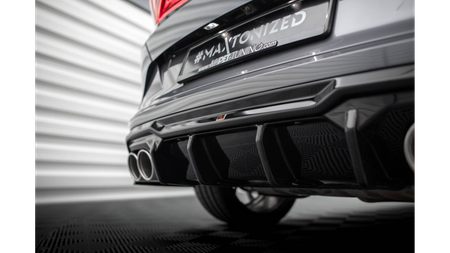 Diffuser Cupra Formentor Rear Valance v.3 + Exhaust Ends Imitation Gloss Black Chrome