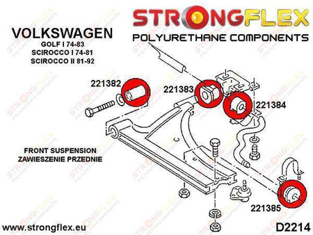 Front wishbone front bush SPORT