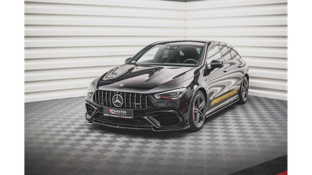 Splitter Mercedes-Benz CLA 45 Aero C118 przód v.2 Gloss Black