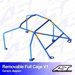 Roll Cage MERCEDES-BENZ E-Class (W124) 4-doors Sedan REMOVABLE FULL CAGE V1