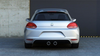 Bumper Extension Volkswagen Scirocco III Rear not primed Scirocco R Look