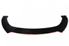 Universal front bumper splitter gloss black 3pcs.