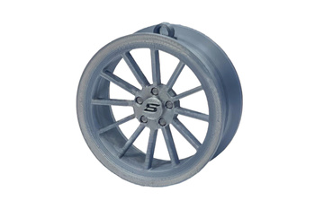 Pendant Slide Rim 01 Silver 70mm Christmas Bauble Keyring