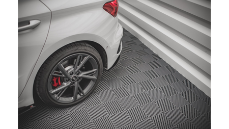 Splitter Audi S3 8Y Tył Boczne Street Pro Black-Red