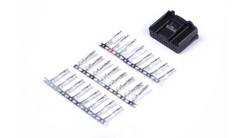 Plug and pins kit included - 24 pin Tyco