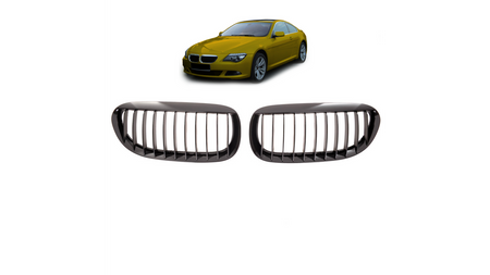 Grill BMW 6 E63 E64 pojedyncze żeberka Gloss Black