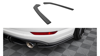 Splitter Volkswagen Jetta GLI Mk7 Rear Side Street Pro Black-Red