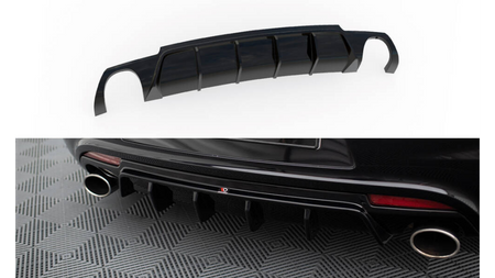 Diffuser Volkswagen Scirocco III R Rear Valance v.2 Gloss Black