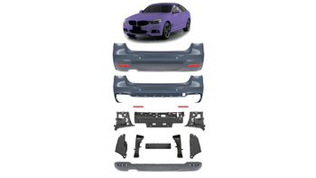 Bumper BMW 3 F34 Rear with Diffuser