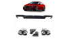 Diffuser Audi A7 C8 Rear with Pipes