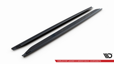 Diffuser Audi RS4 B7 Side Skirts Gloss Black