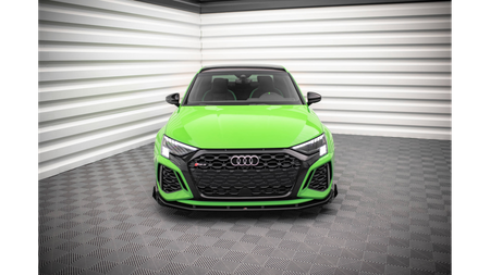 Splitter Audi RS3 8Y Przód Pro v.1 + flaps Black