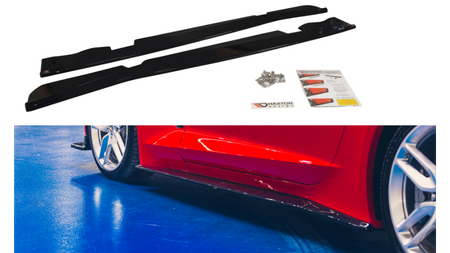 Diffuser Chevrolet Corvette C7 Side Skirts Gloss Black