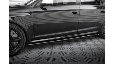 Dokładka Audi RS6 C6 Progi v.2 Gloss Black