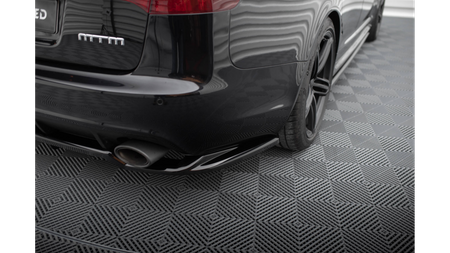 Splitter Audi RS6 C6 Tył Środkowy z Dyfuzorem Gloss Black